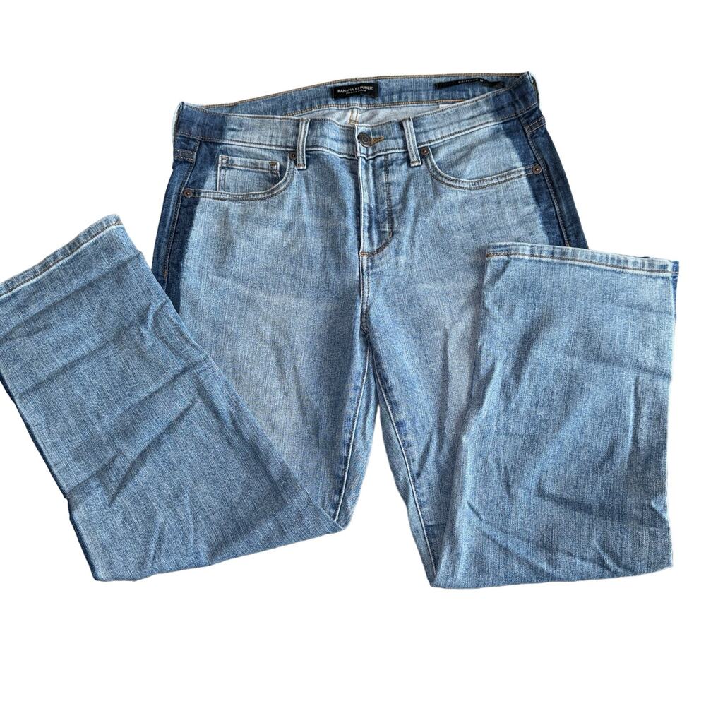 Banana Republic Girlfriend 29 Cropped Jean with Side Accent Sz 29